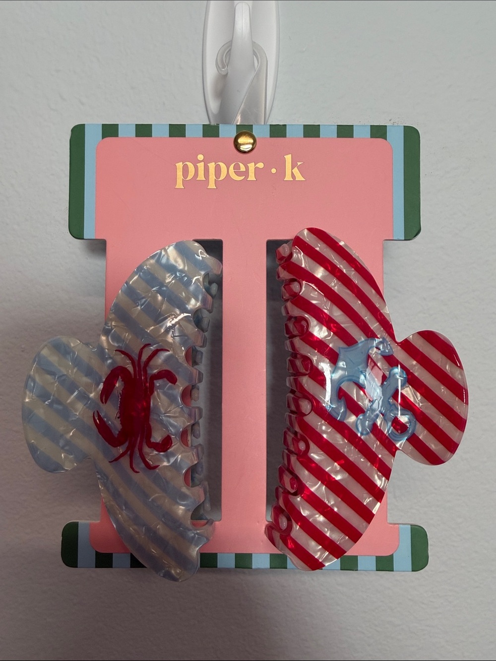 Piper K | Coastal Summer Large Hair Clip Set 🦀⚓️